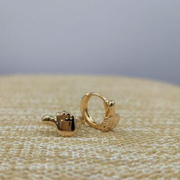 Imagen del producto Candonga dedito arriba, oro rosa, covergold 