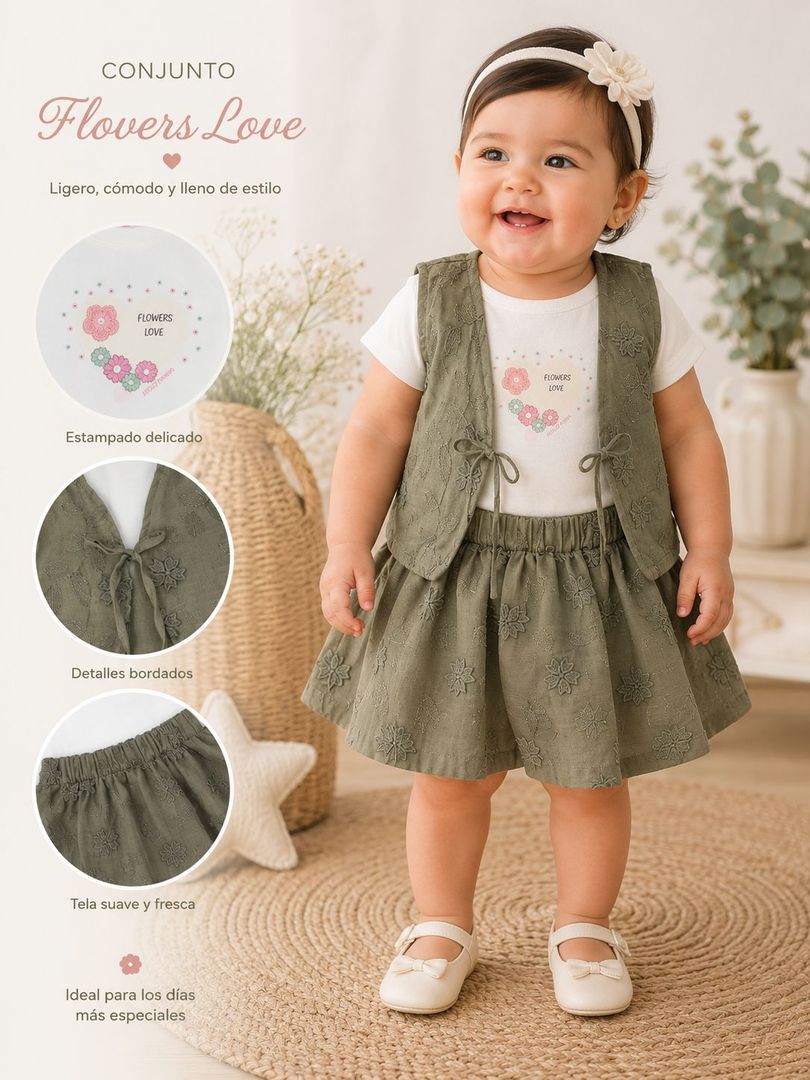 conjunto falda bebita