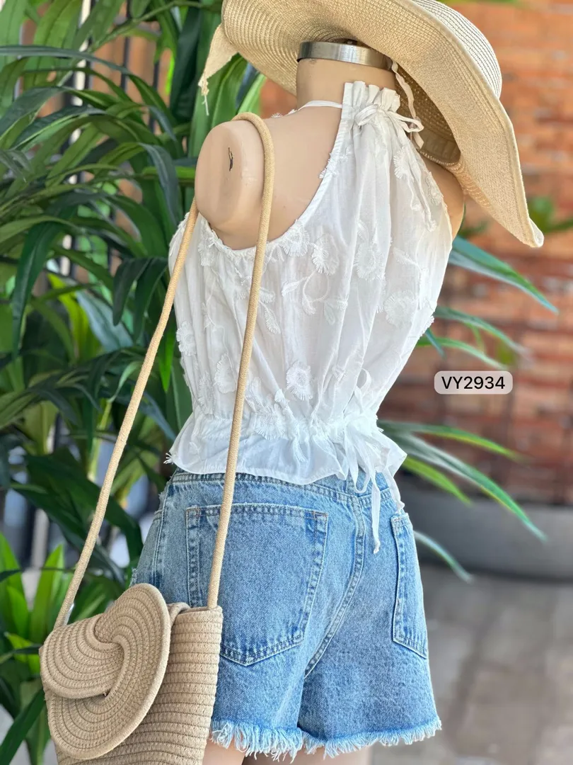 BLUSA CORTA AMARRADO VY2934