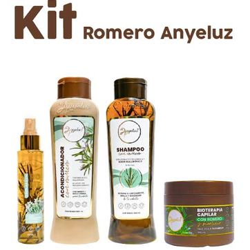 Kit Anyeluz Romero (Shampoo+Acondicionador+Mascarilla+Tónico Crecimiento) - imagen 1