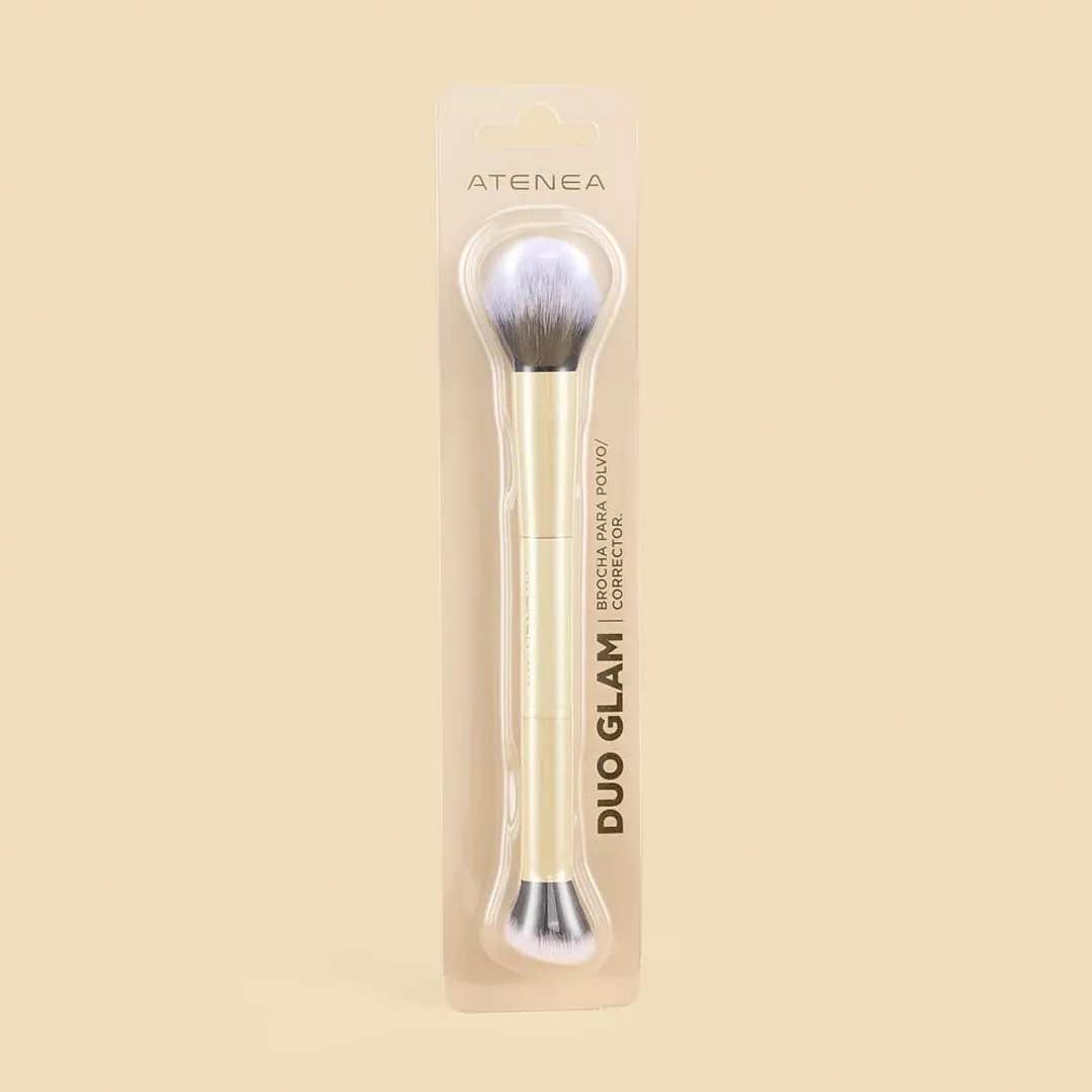 DUO GLAM 05 BROCHA POLVO Y CORRECTOR ATENEA