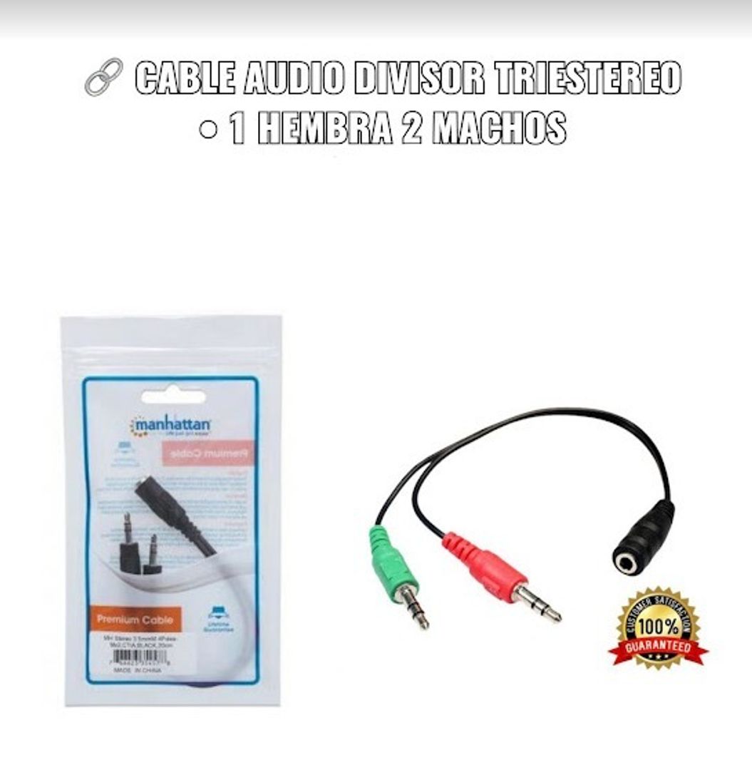 CABLE AUDIO DIVISOR TRIESTEREO