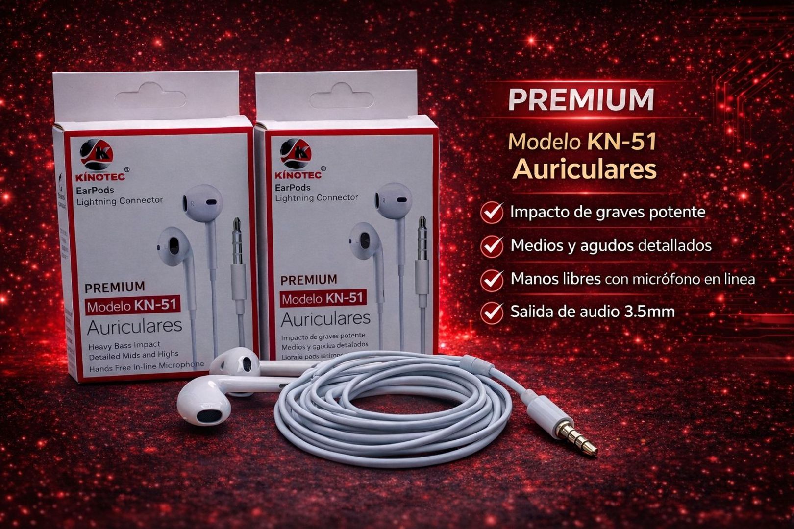 Audífonos Kinotec KN-51