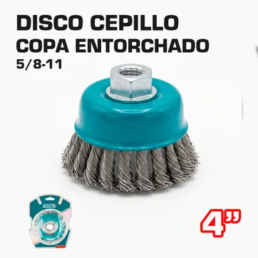 Imagen del producto DISCO CEPILLO COPA ENTORCHADO 4" 5/8-11
