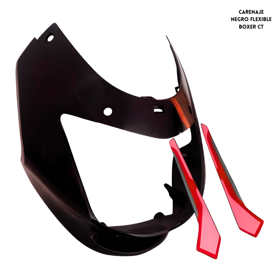 CARENAJE BOXER CT NEGRO CON CALCOMANIAS ROJO