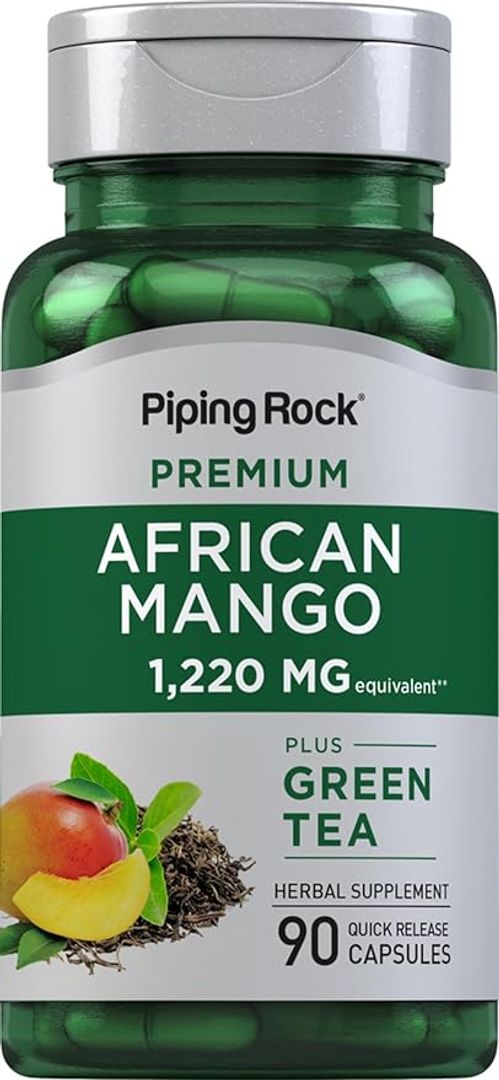 Extracto semilla de mango africano 1220 mg 90 cápsulas con té verde pipinrock