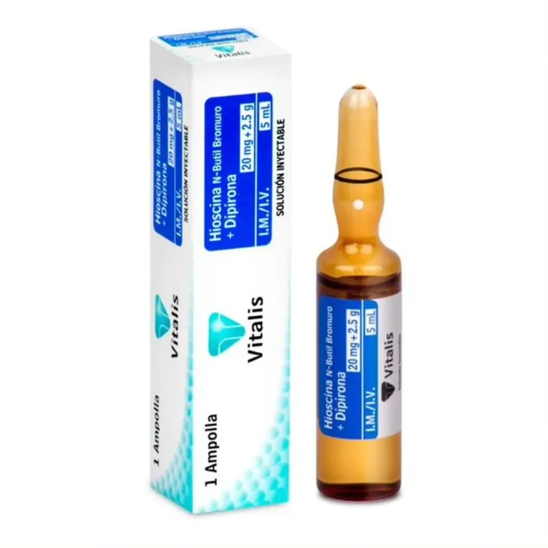 HIOSCINA + DIPIRONA VITALIS AMP UNIDAD
