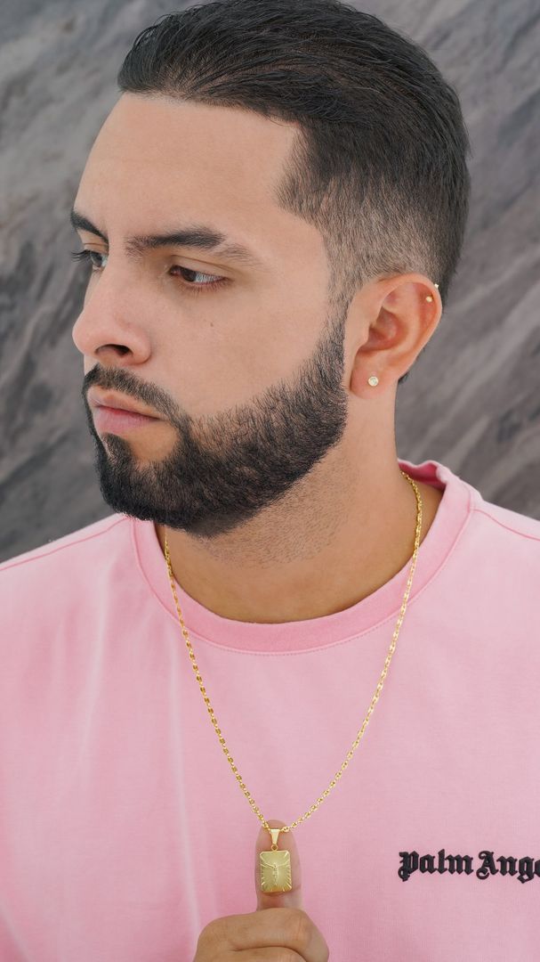 Cadena Gucci delgada dije placa 