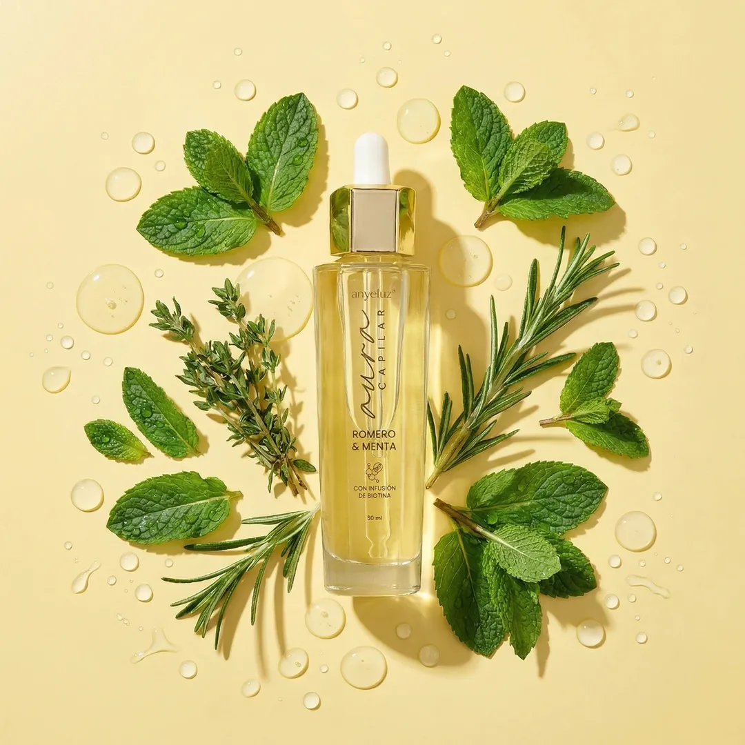 ACEITE CAPILAR CON ROMERO Y MENTA ANYELUZ