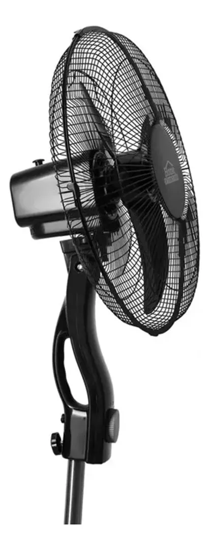 VENTILADOR HOME ELEMENTS DE PIE 16 PULG NEGRO PATA CRUZ
