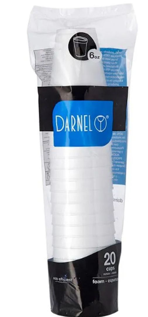 VASO ICOPOR 6OZ*20 DARNEL