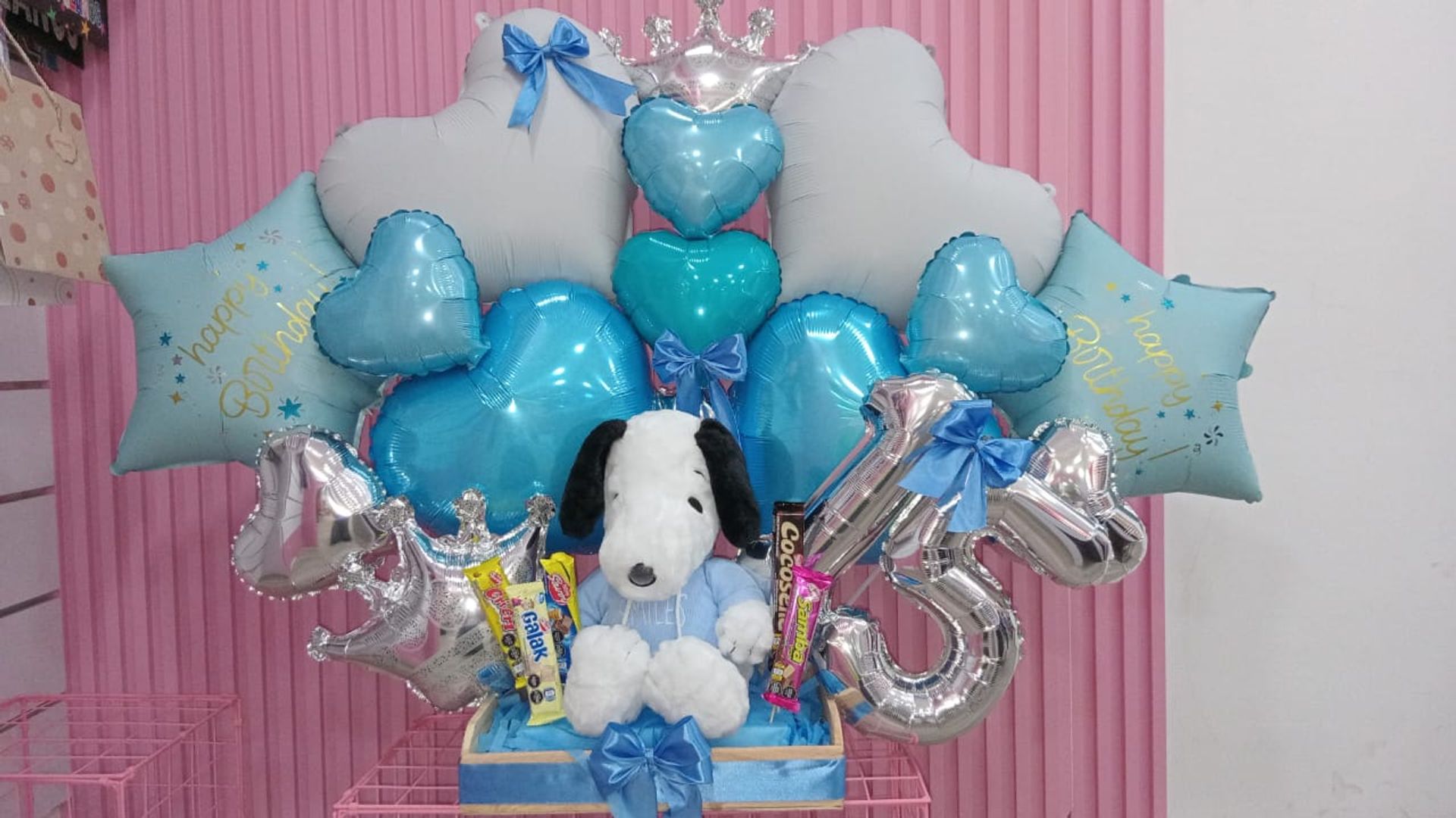 MAXI BOUQUET DE GLOBOS Y SNOOPY