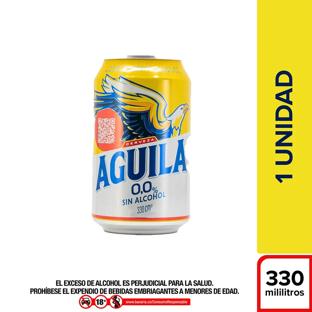 AGUILA 0.0% SIN ALCOHOL*330CM
