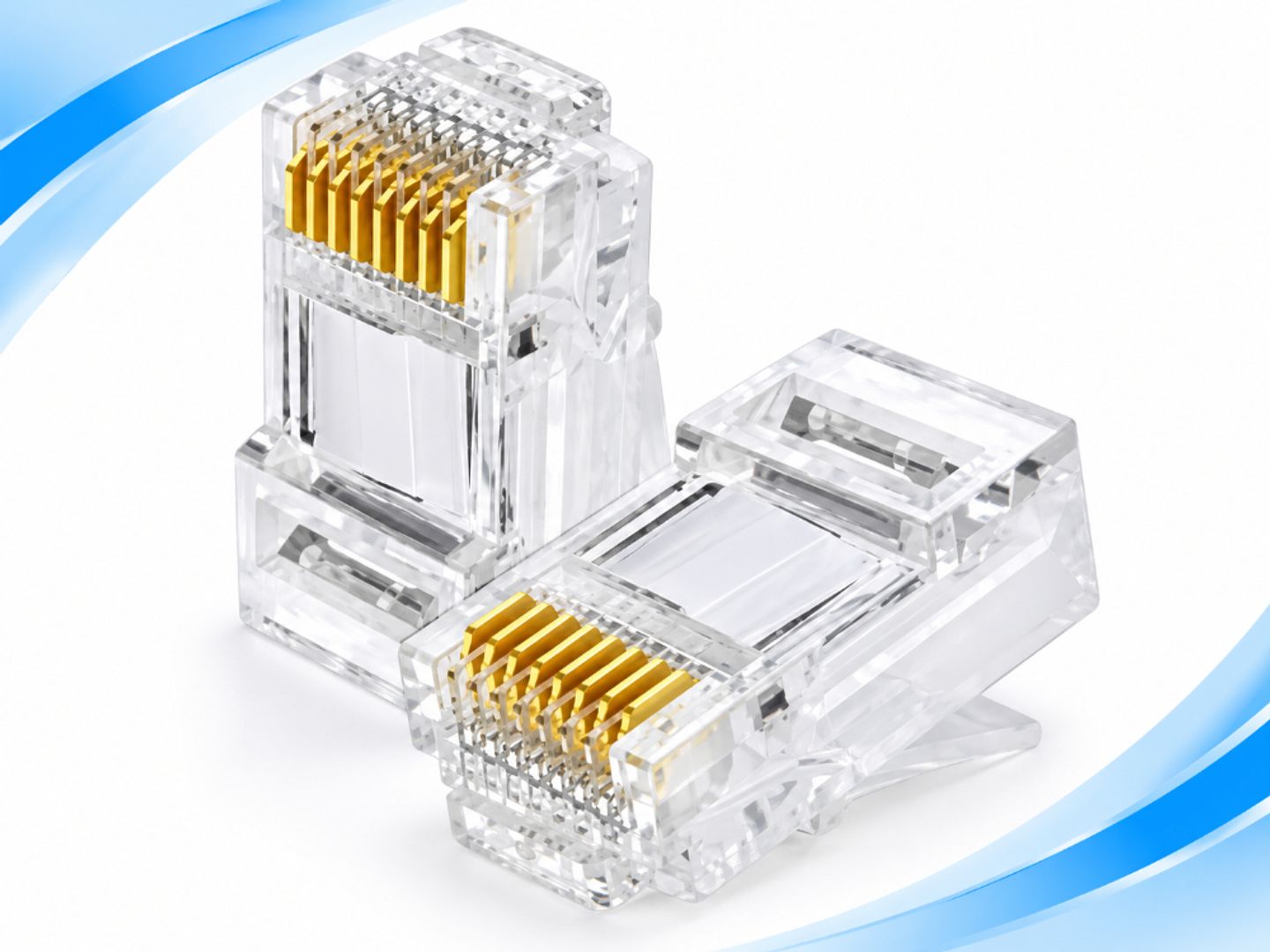 CONECTORES RJ45 MACHO PARA CABLE DE RED ETHERNET