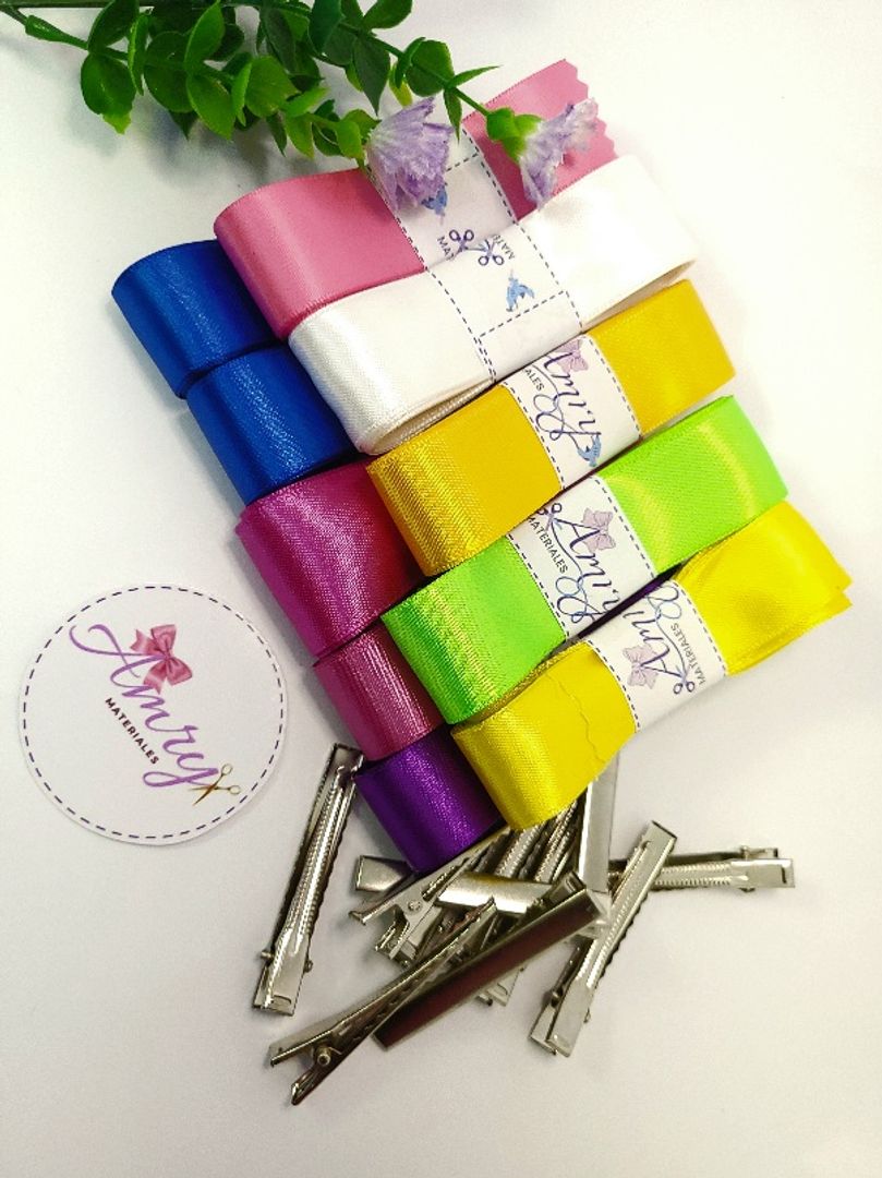 Kit 20mts Satin 2.5cm Surtidas 