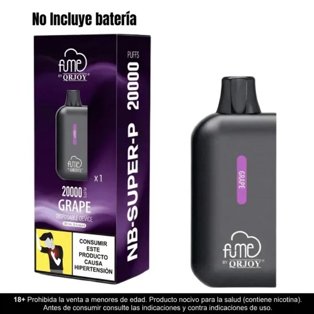Pod Fume 20.000 Puffs Grape - Fume Nb Super P