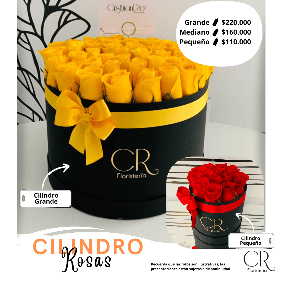 Cilindro Deluxe de Rosas