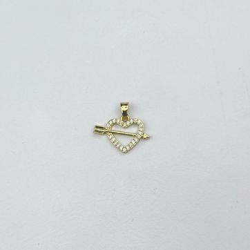 DIJE CORAZON ESPADA 5557  - imagen 1