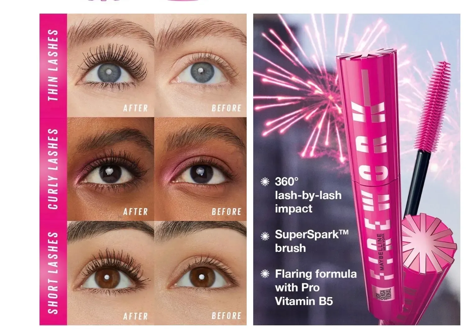 Encrespador Lash Firework de Maybelline