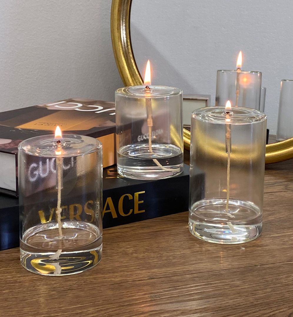 Velas de Cristal Transparente