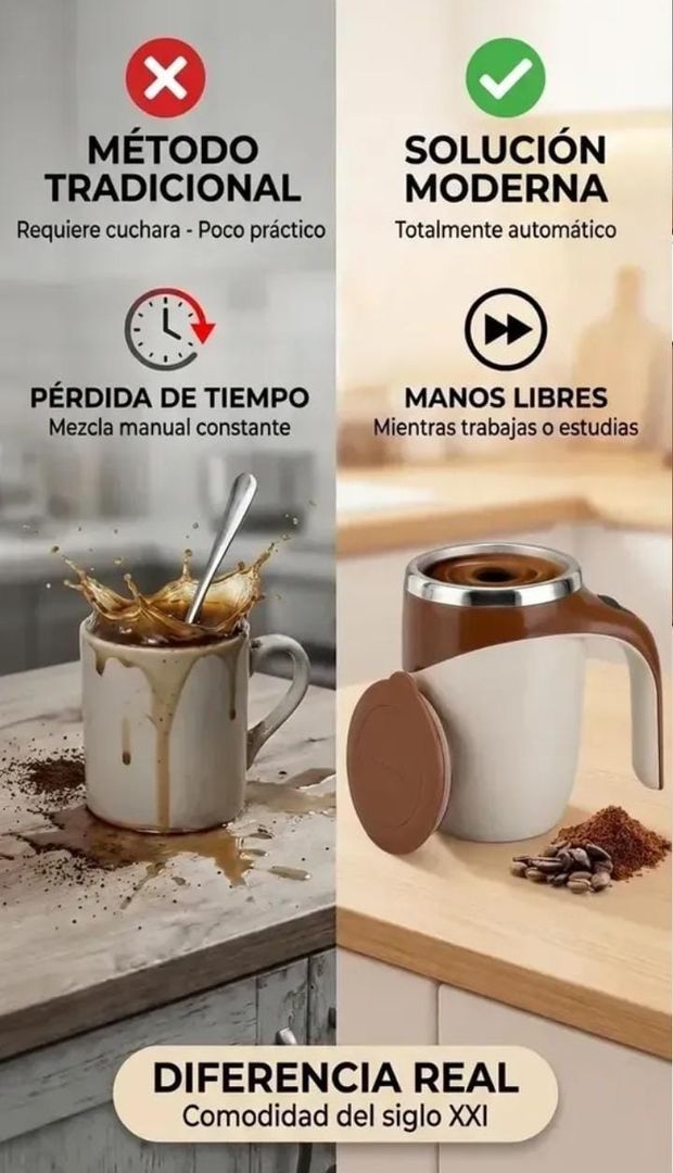 Taza eléctrica mezcladora 