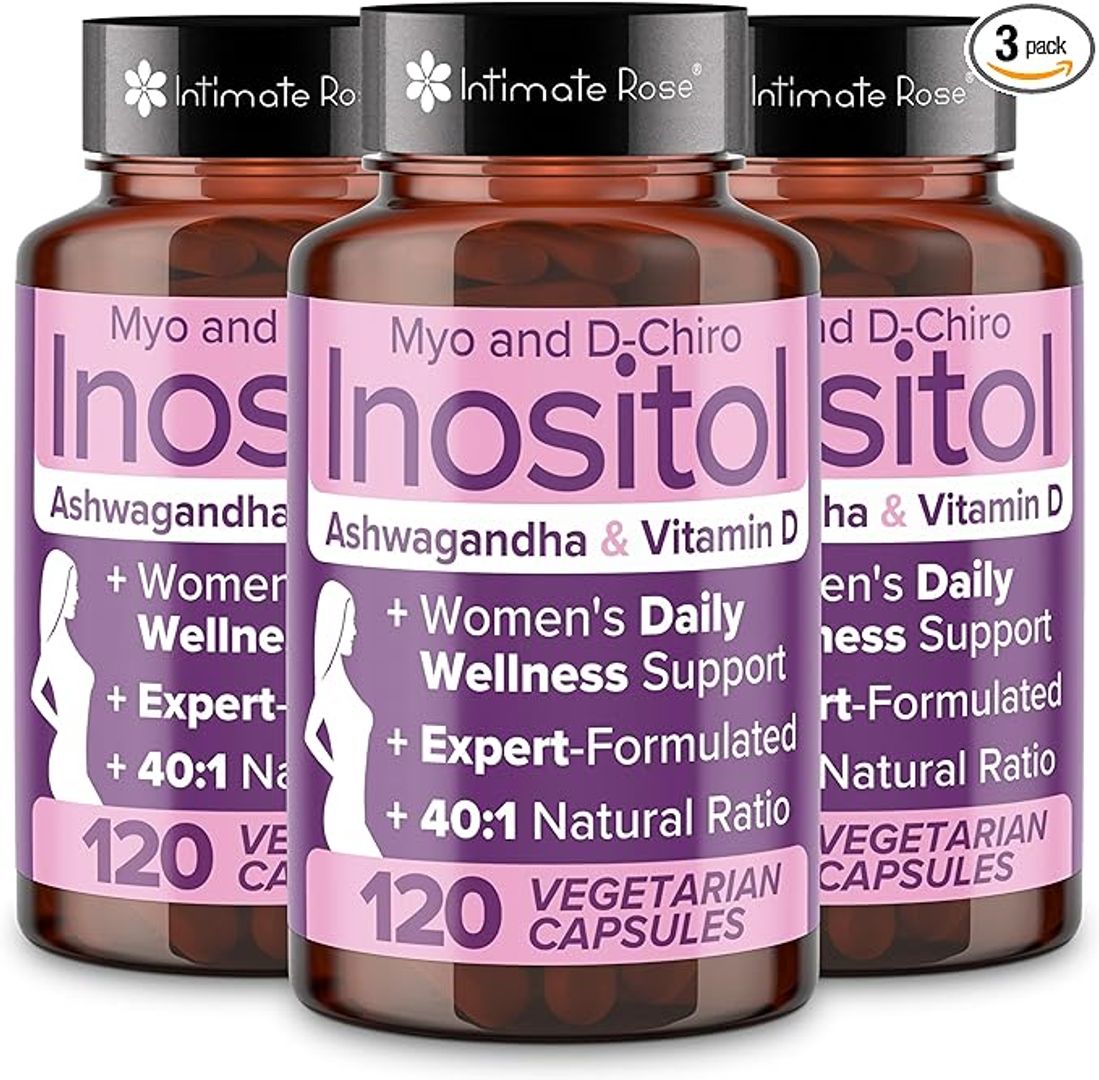 Intimate Rose Mezcla de mio-inositol y D-Chiro inositol Vitamina D y Ashwagandha