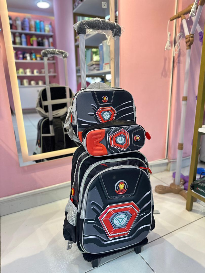 Morral x3 con ruedas superhéroes 
