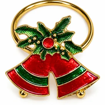 Imagen del producto ANILLO SERVILLETERO CAMPANA ROJA