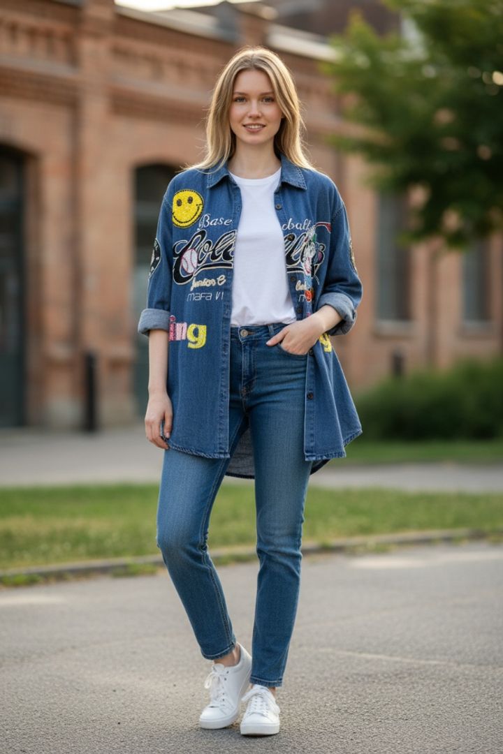 CHAQUETA DENIM SMILE