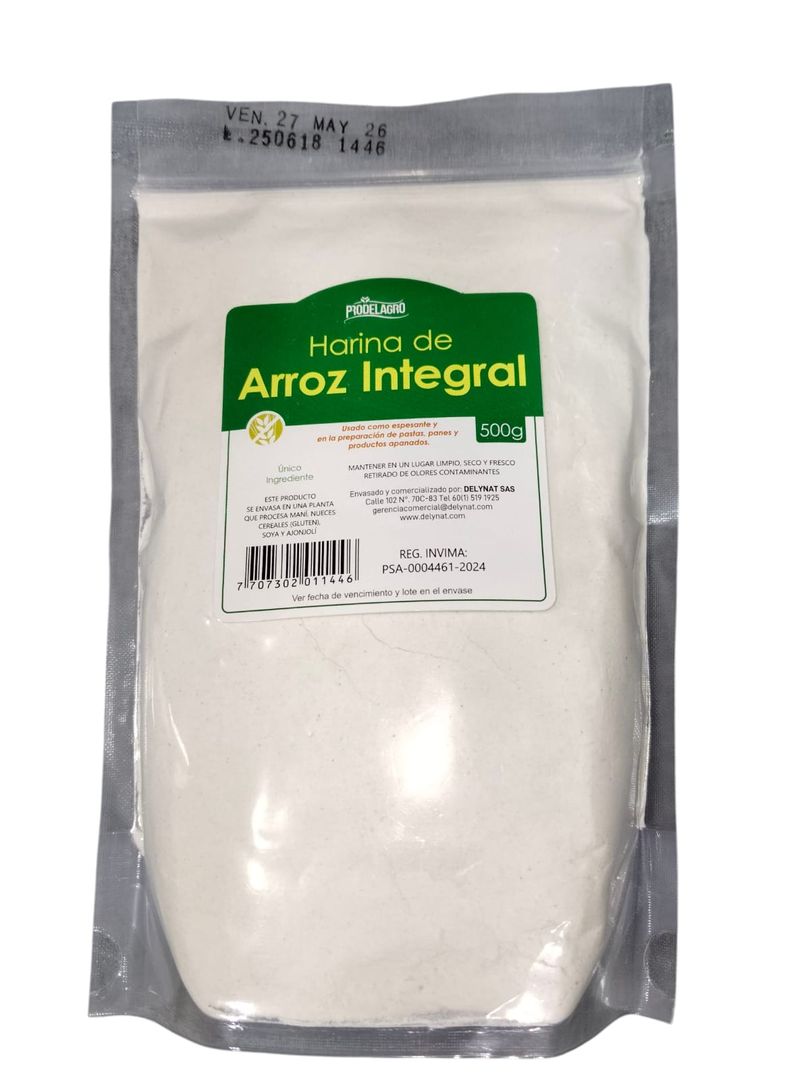 HARINA ARROZ INTEGRAL PRODELAGRO*500G