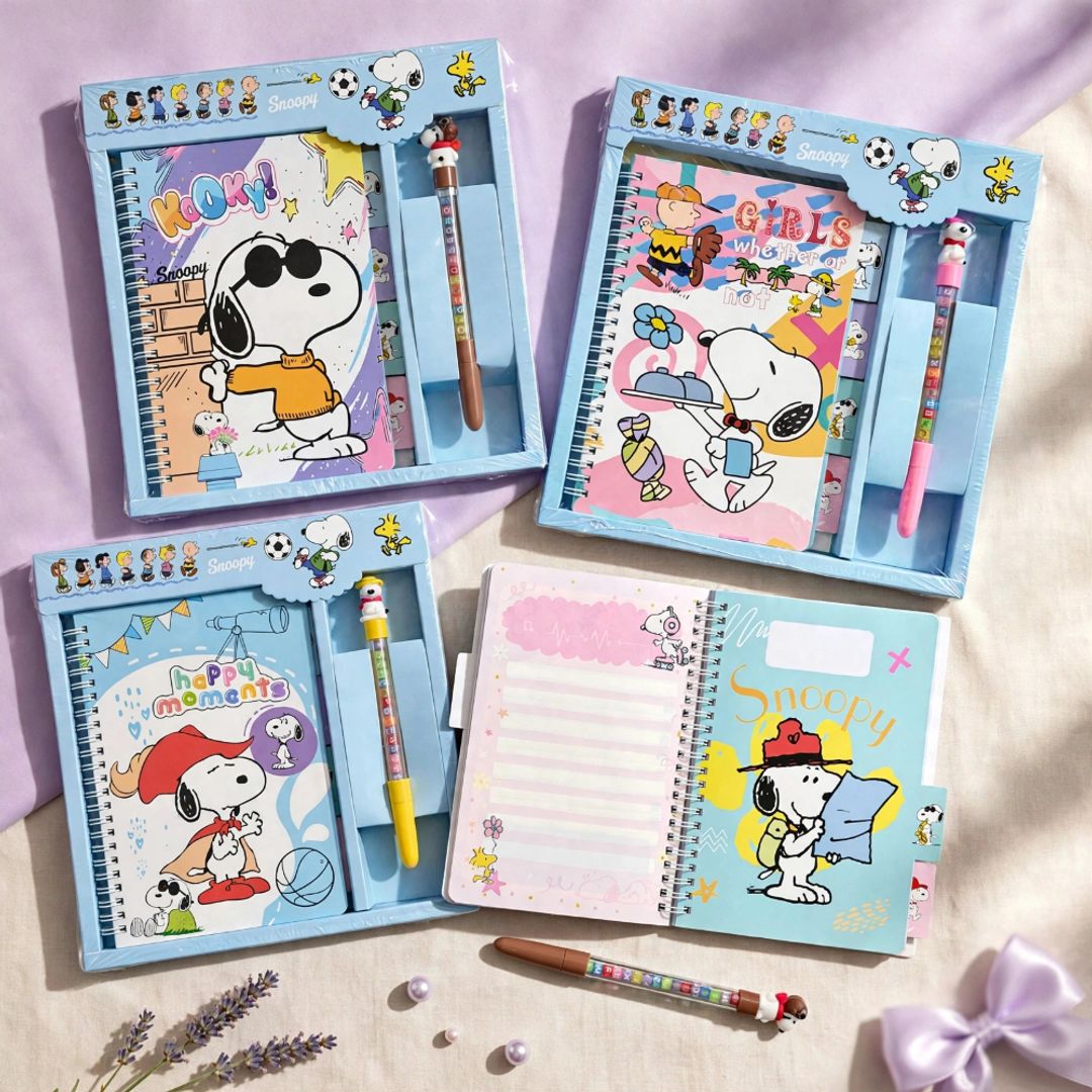 KIT SNOOPY AGENDA + ESFERO