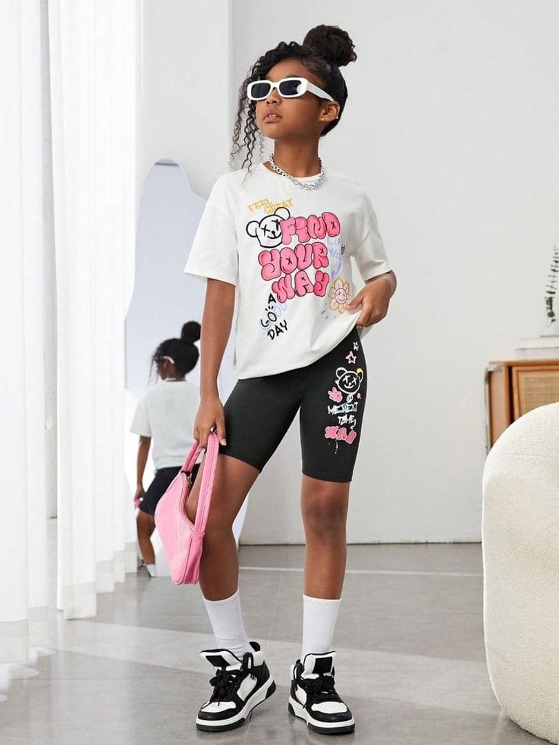 SET CICLISTA + CAMISETA NIÑA