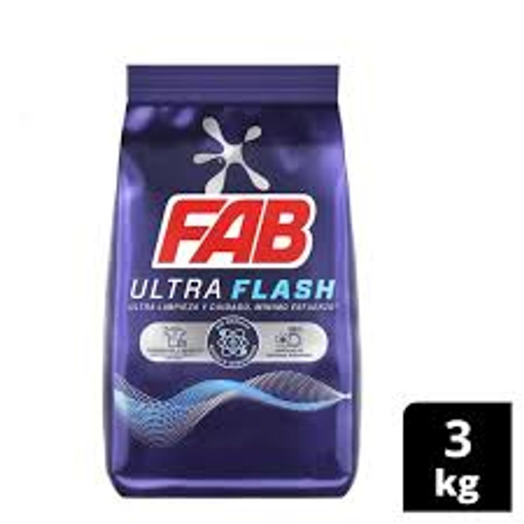 D3 DETERGENTE EN POLVO FAB ULTRA X 3 KG