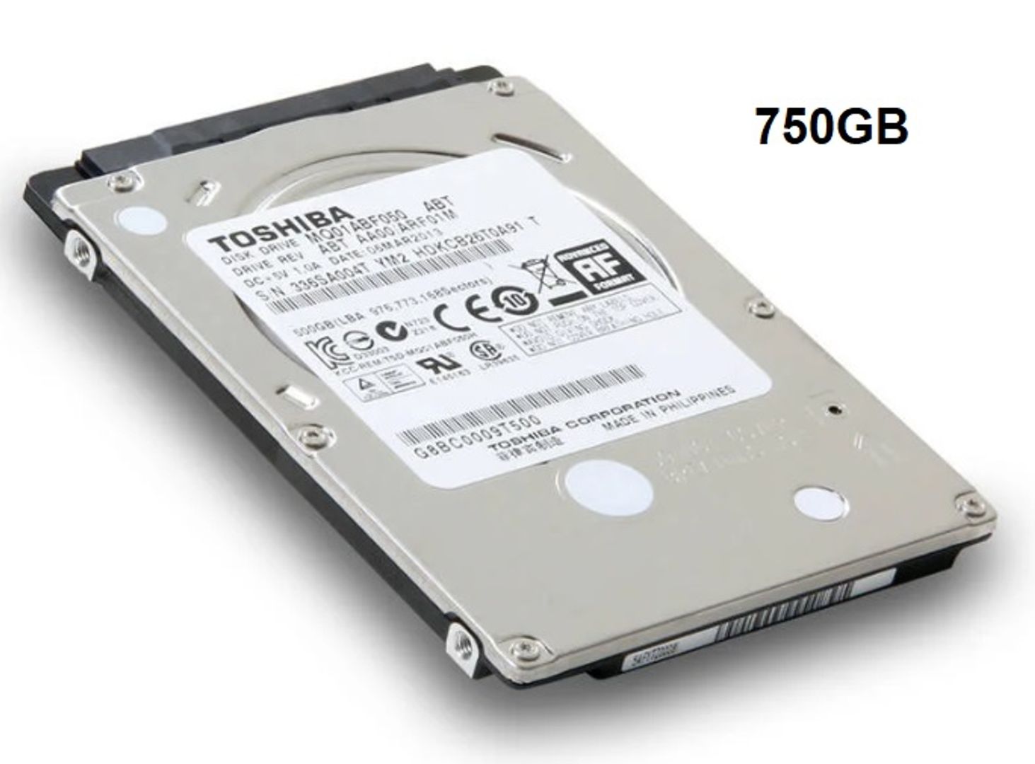 Disco Duro para Portátil Toshiba 750GB SATA