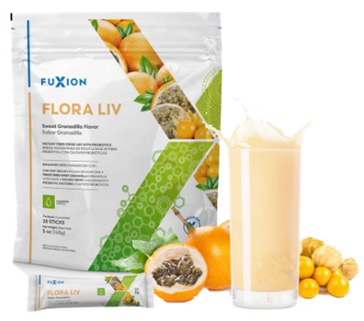 FLORA LIV FUXION Caja x28 sobres 