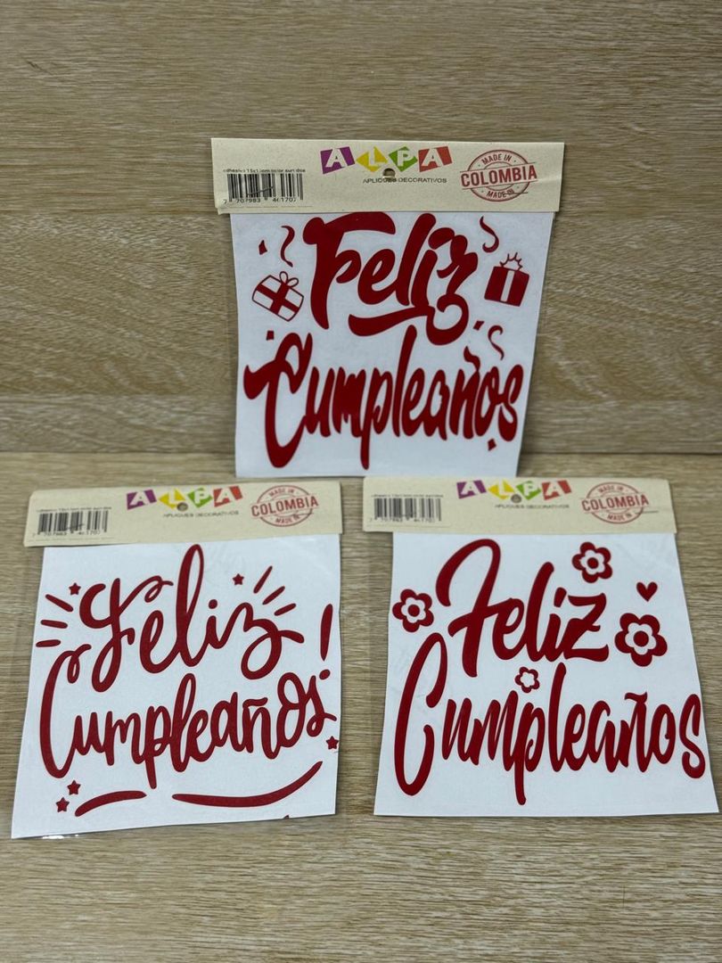 000 STICKER PEQUEÑO "FELIZ CUMPLEAÑOS"