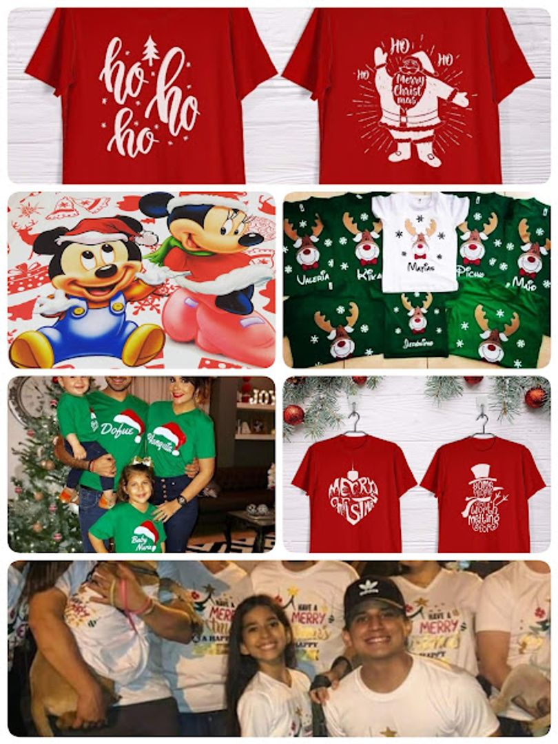 CAMISETAS NAVIDEÑAS FAMILIA 