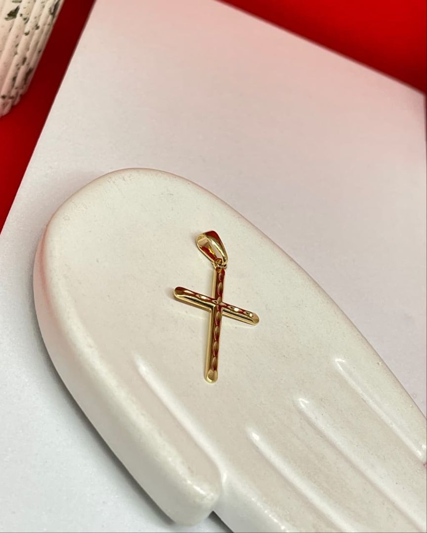 Dije cruz inri diamantada 3cm 