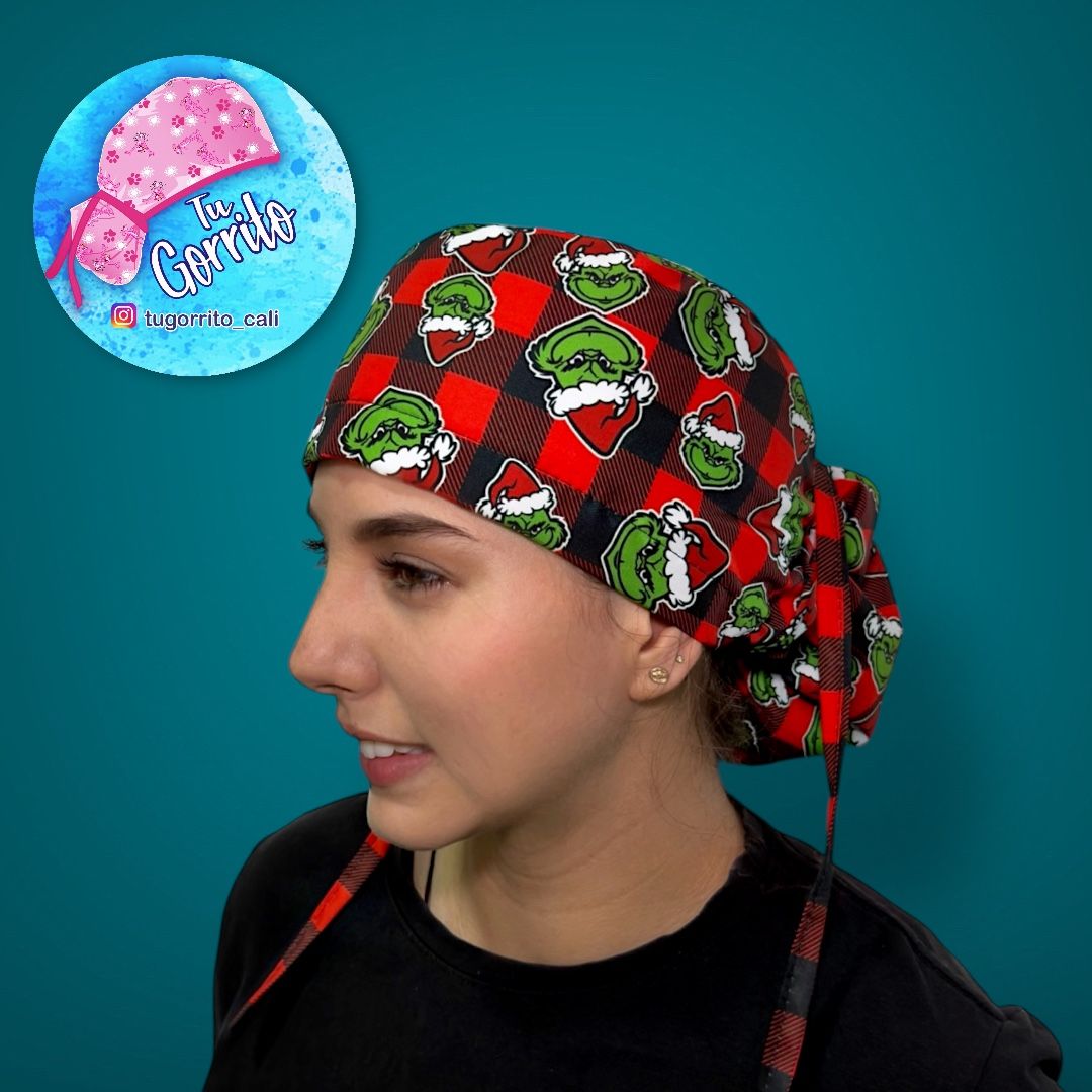 Grinch navidad cuadros rojos 