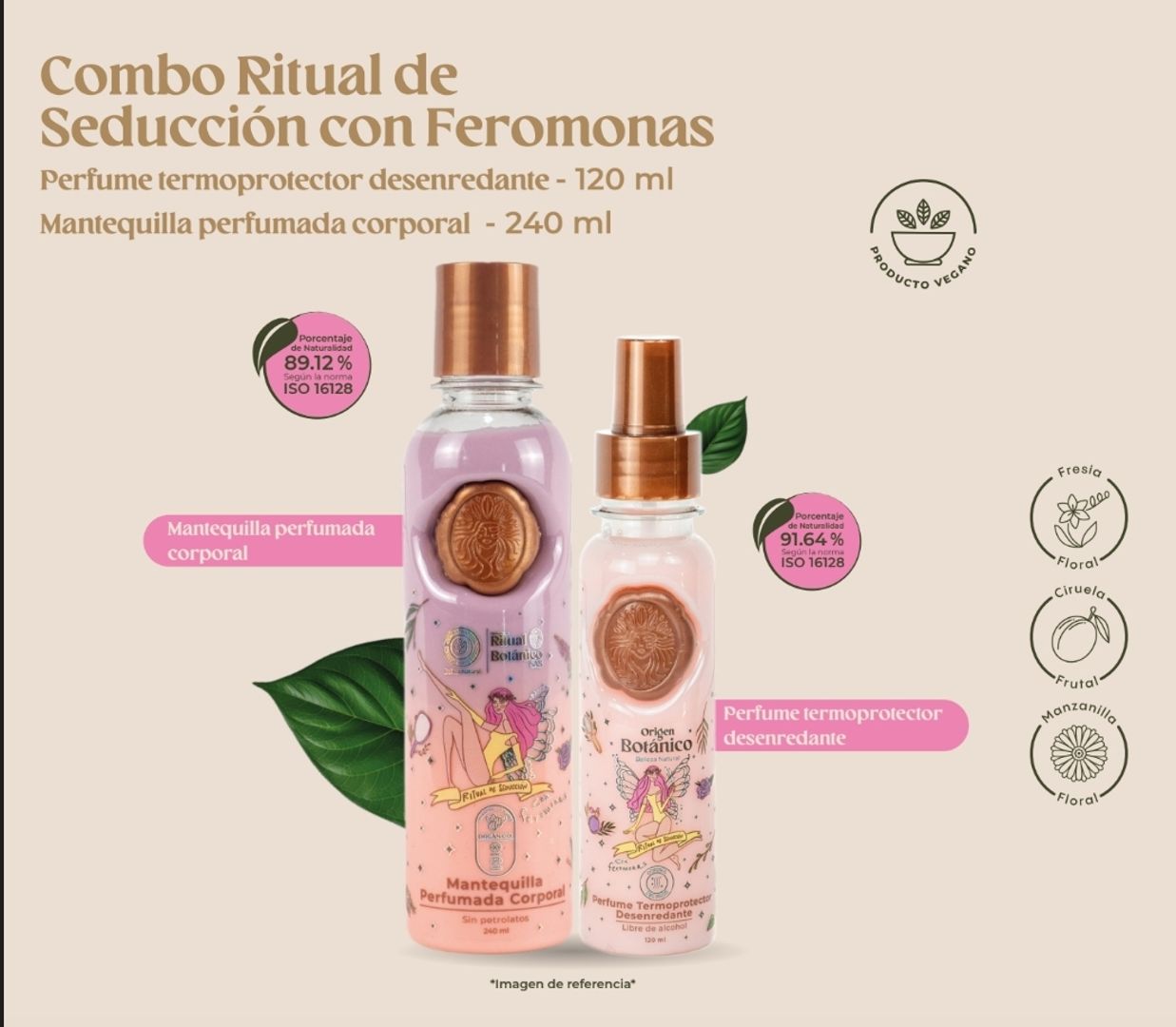 Kit seduccion con feromonas Ritual botanico