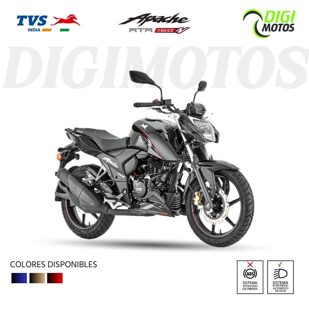 TVS APACHE RTR 160 4V XC CARBURADA ABS