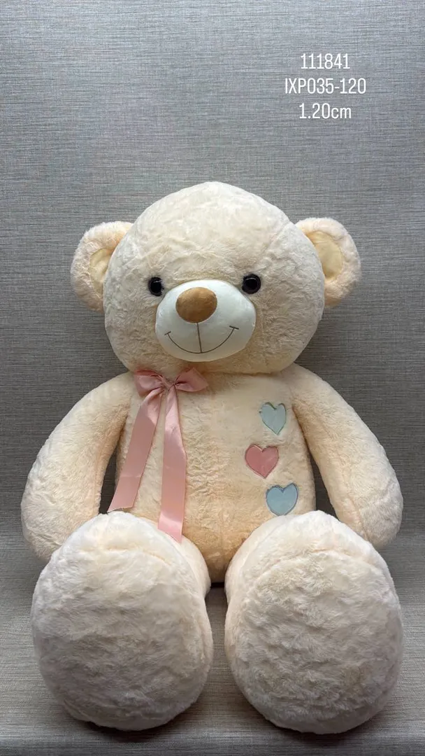 OSO PATAS LARGAS CON BORDADO Y CINTA 1.20 CM