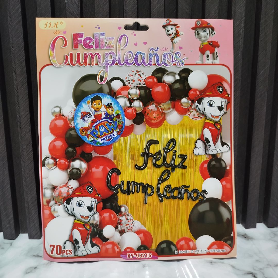 ARCO DE GLOBOS PAW PATROL