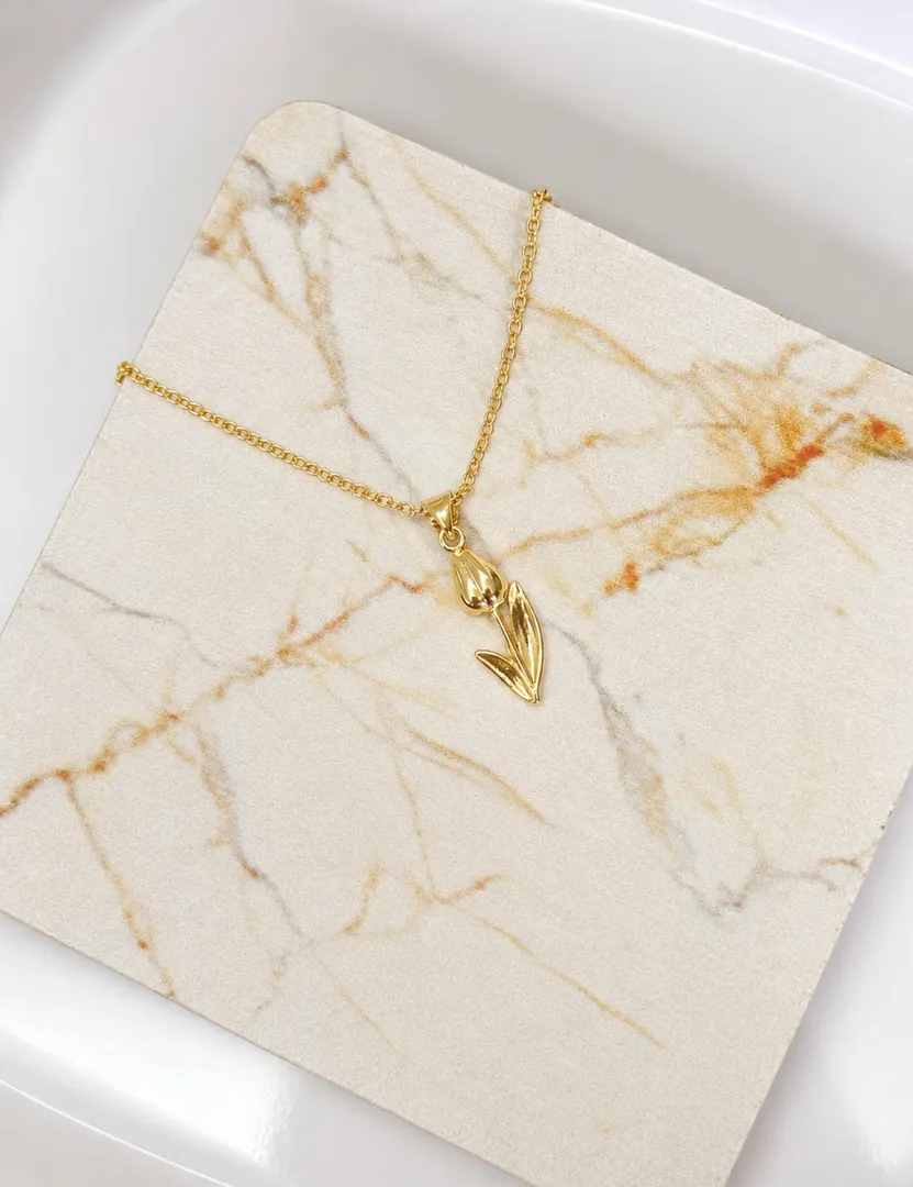 Cadena tulipán dorado 