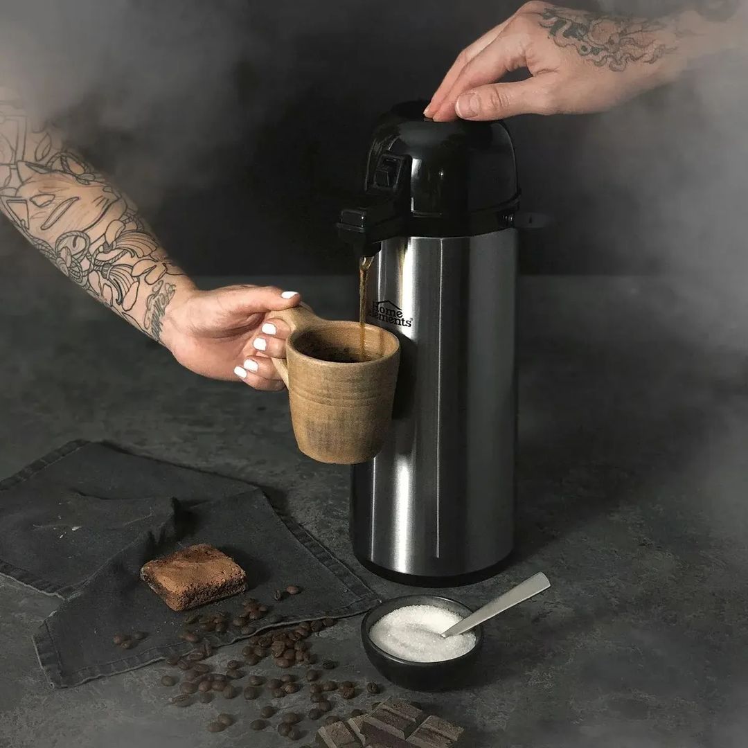 Termo Bomba Para Café Con Dispensador 1.9 Lt Home Elements 