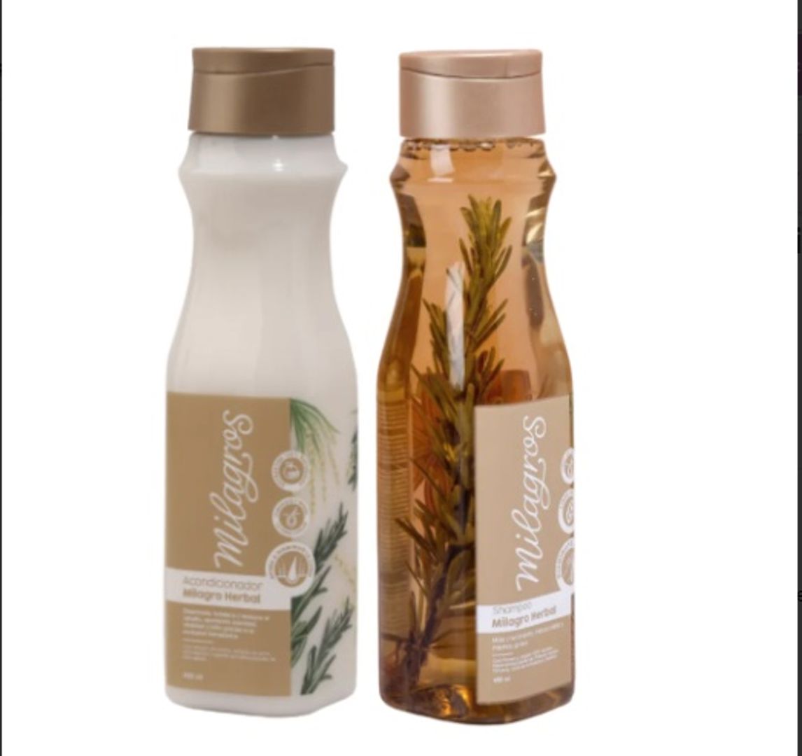 Kit Shampoo Y Acondicionador Milagro Herbal Milagros
