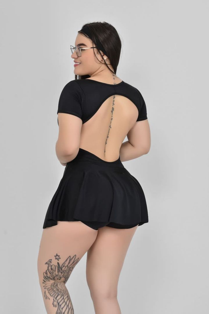 Vestido falda short