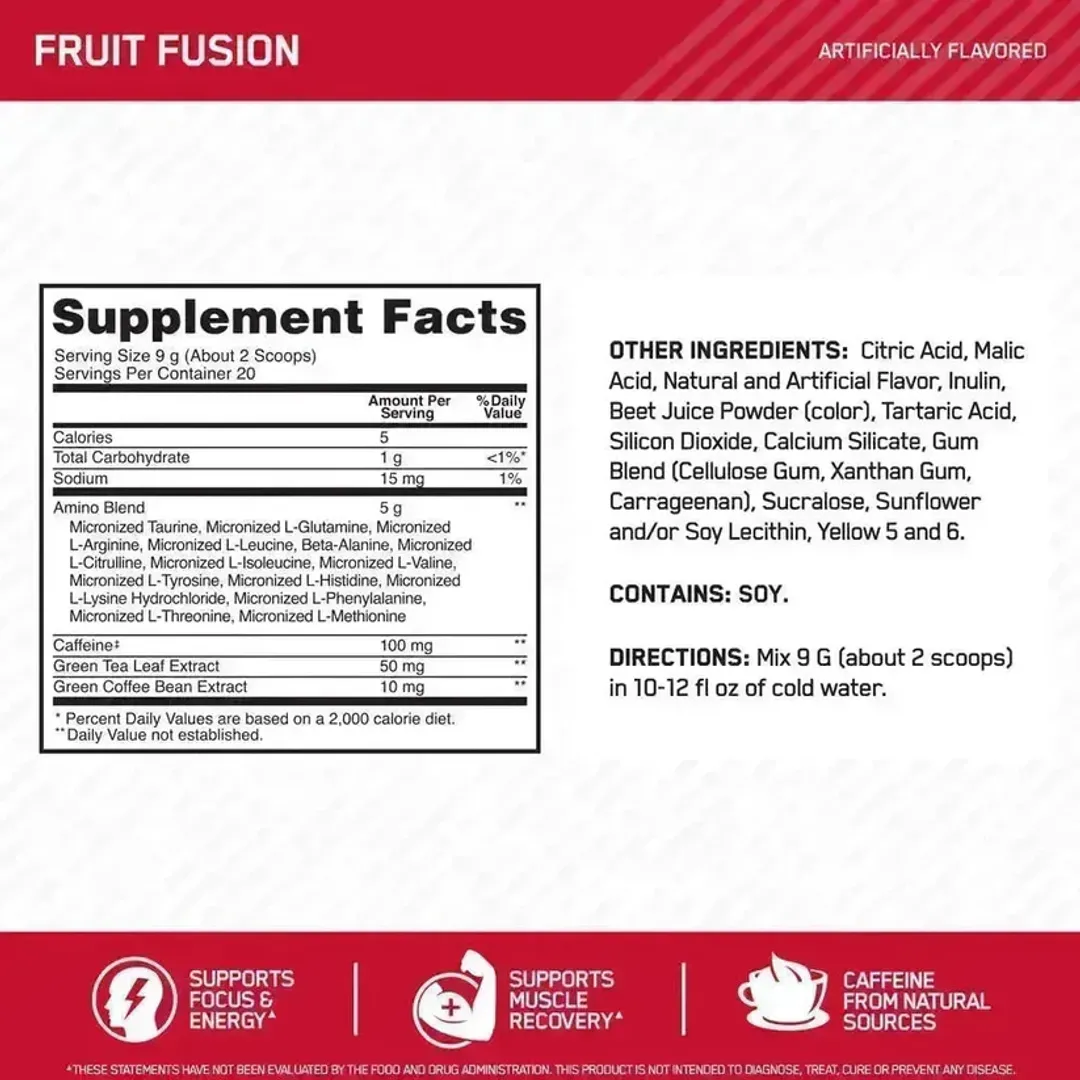 amino energy 30 servicios