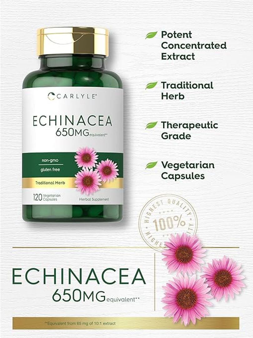 Echinacea de 650 mg 120 unidades Carlyle