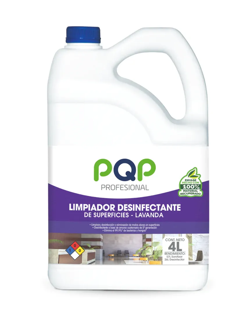   P. LIMPIADOR DESINFECTANTE LAVANDA PQP X 4 LITROS